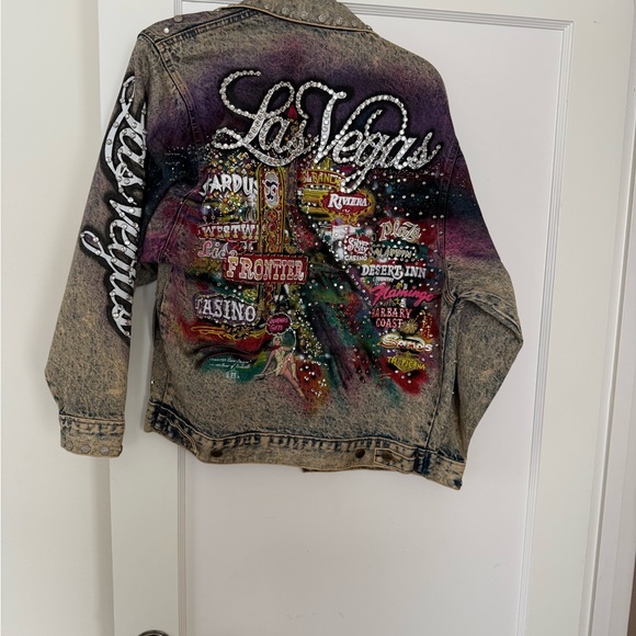 Embellished Denim Jacket with Studs - Picture 5 of 7